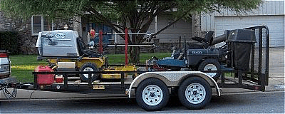 Portable lawn service alarm